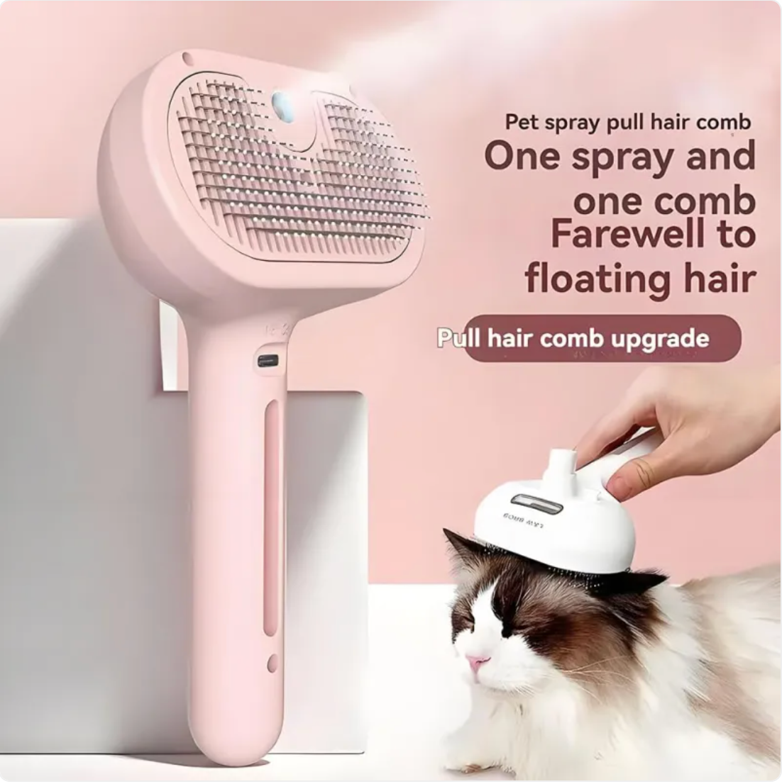 Chevaroo 3-in-1 Self-Cleaning Steam Pet Brush